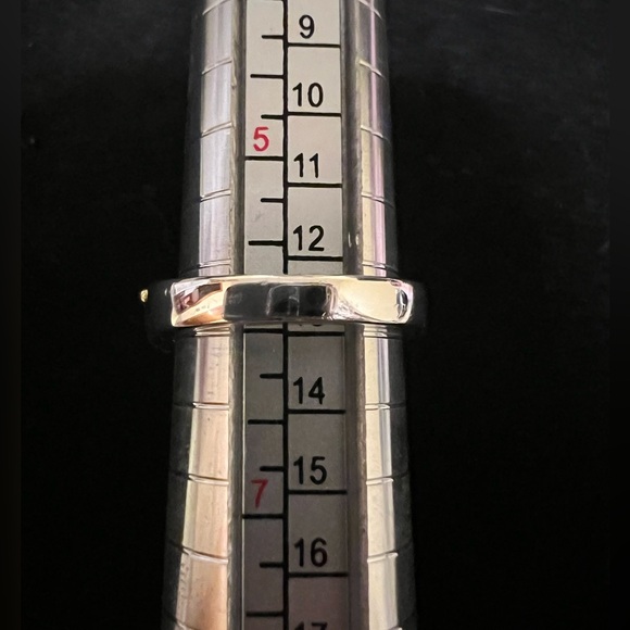 Michelle Albala Black Onyx Sterling Silver & Gold Vermeil Ring - Picture 11 of 11